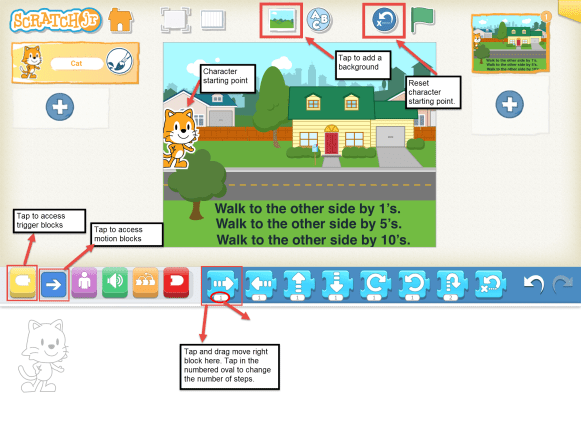 ScratchJr. Interface